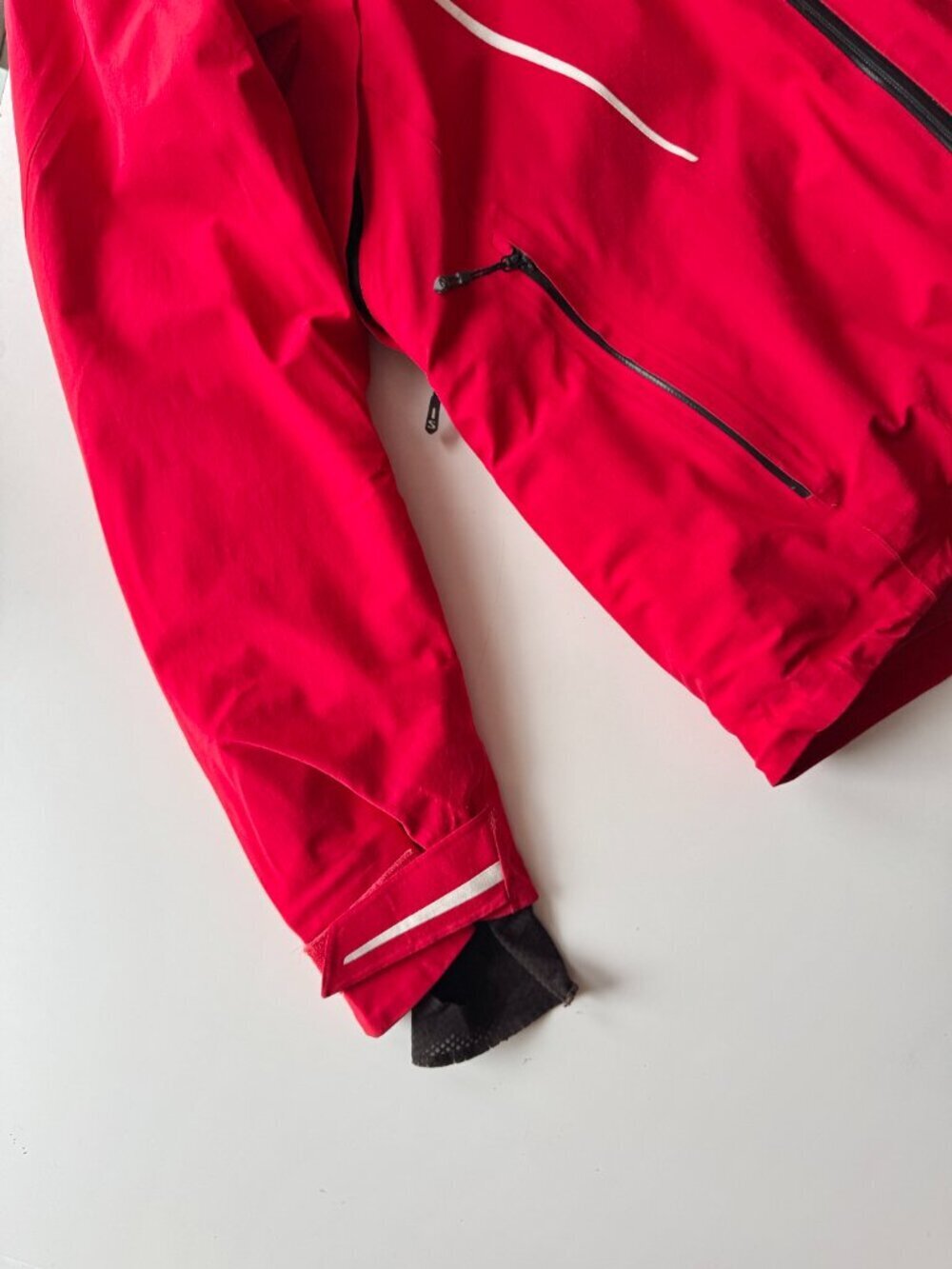 SALOMON Speed AdvancedSkin Dry Red Nylon Ripstop Ski Shell Jacket, Size M - Picture 6 of 16